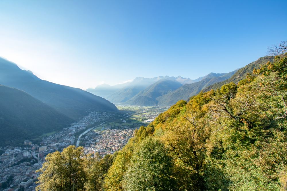 Weekend in Valchiavenna panorama da Pianazzola