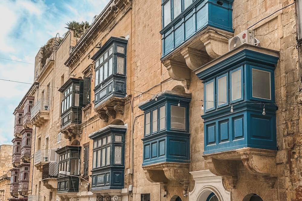 Cosa vedere in 2 giorni a La Valletta balconi a La Valletta