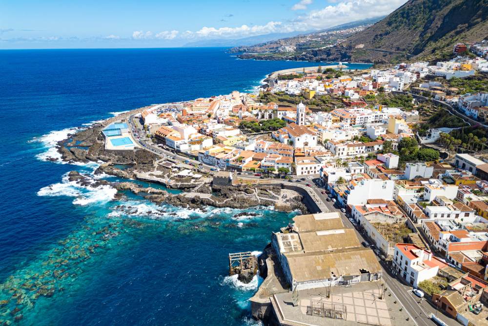 Cosa vedere a Garachico Garachico vista dal drone
